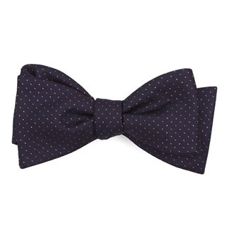 Flicker Eggplant Bow Tie