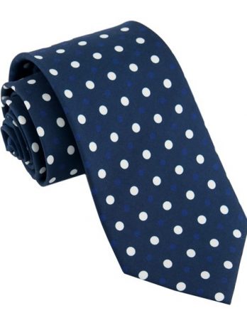 Tonal Dots Navy Tie