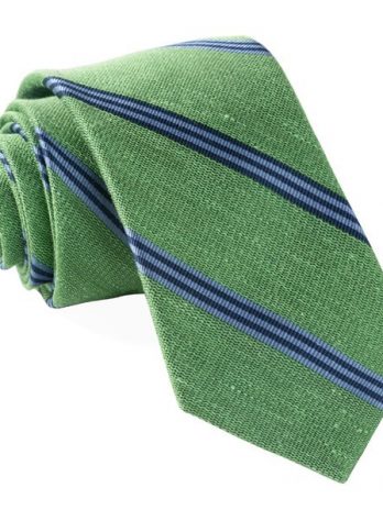Topside Stripe Green Tie