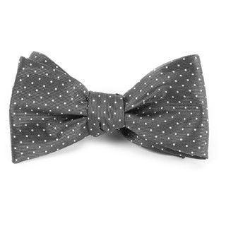 Mini Dots Charcoal Grey Bow Tie