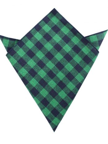 Raw_Green_Gingham_Linen_Pocket_Square