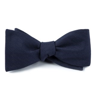 Astute Solid Navy Bow Tie
