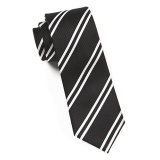 Double Stripe Black Tie