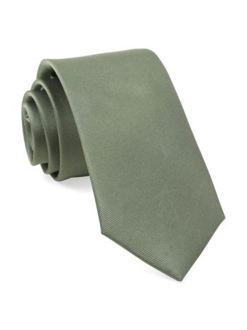 Grosgrain Solid Sage Green Tie