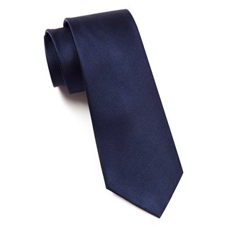 Grosgrain Solid Blue Tie
