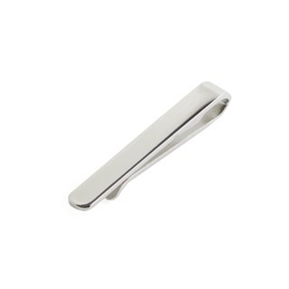 Lean Slide Clasp Silver Tie Bar
