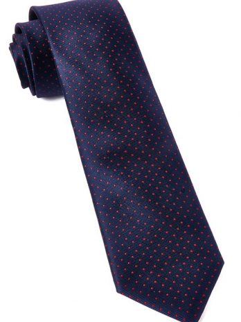 Mini Dots Matte Navy Tie