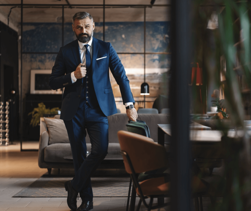 Confident Bussiness Man With SG Thailand Suit