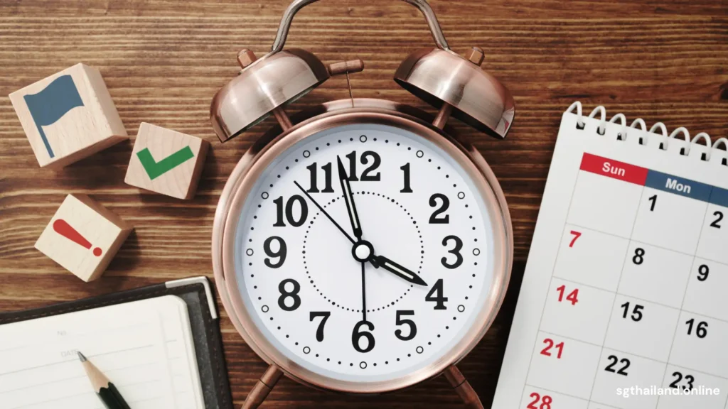 Schedule the time for your plan